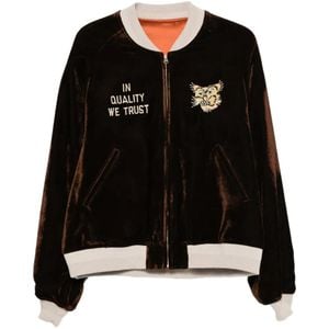 Visvim Black Souvenir Reversible Bomber Jacket for men