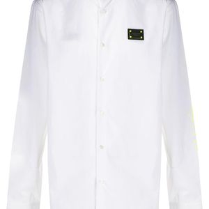 Camicia con applicazione di Philipp Plein in Bianco da Uomo