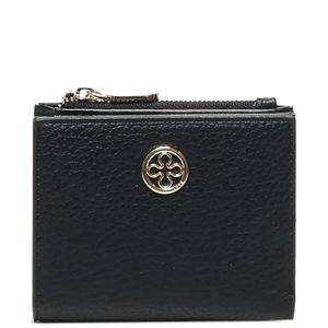 V73 Black Logo-Plaque Zip-Top Wallet