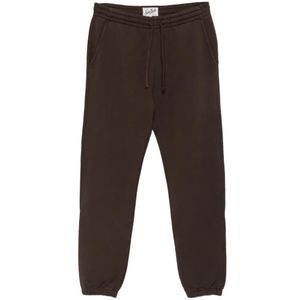 Mc2 Saint Barth Brown Drawstring-Waist Bolt Track Pants for men