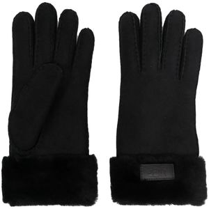 Ugg Black Logo-Patch Gloves