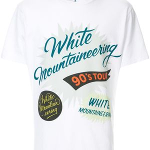 メンズ White Mountaineering ロゴ Tシャツ ホワイト