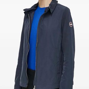 Colmar Blue High-Neck Taffeta Jacket