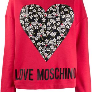 Love Moschino ハートプリント スウェットシャツ