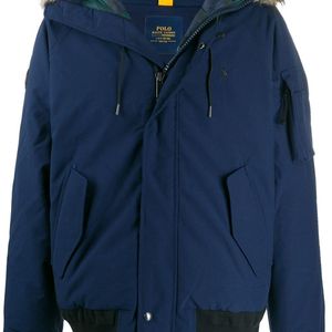 メンズ Polo Ralph Lauren Fur-hood Down Jacket ブルー