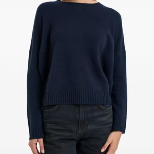 Kujten Blue Emilia Drop-Shoulder Sweater