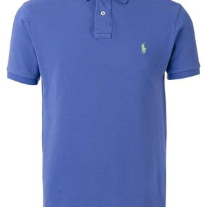 メンズ Polo Ralph Lauren ロゴ刺繍 ポロシャツ ブルー