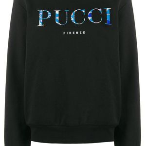 Emilio Pucci ロゴ スウェットシャツ ブラック