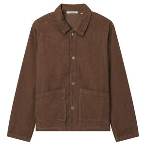 sunflower Brown Pocket Corduroy-Texture Overshirt for men