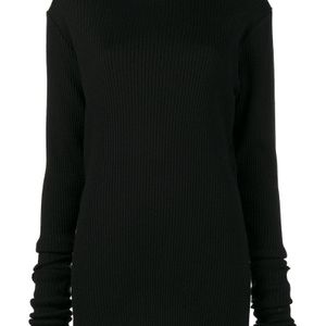 Y. Project Black Rolled Ribbed Jumper