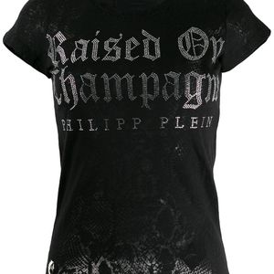 T-shirt à détail de slogan Philipp Plein en coloris Noir