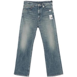 Maison Mihara Yasuhiro Blue Flare Tapered Jeans for men