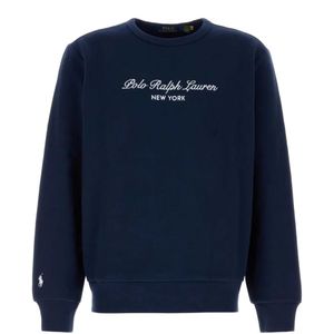 Polo Ralph Lauren Blue Logo-Embroidered Sweatshirt for men