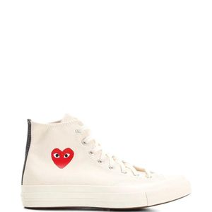 COMME DES GARÇONS PLAY Pink X Converse Chuck Taylor All Star Heart-Print Sneakers