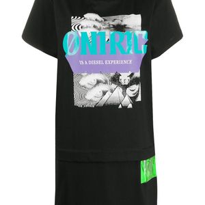 DIESEL Oni-ric ロングラインtシャツ ブラック