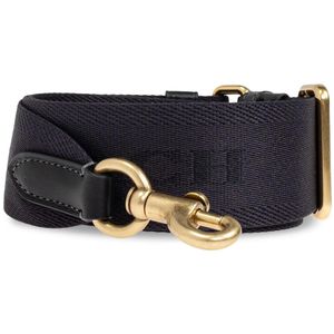 COACH Blue Logo-Jacquard Bag Strap