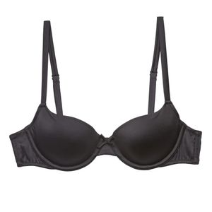 Fleur du Mal Black Luxe Seamless Balconette Bra