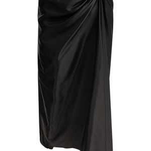 Balenciaga Black Draped Skirt