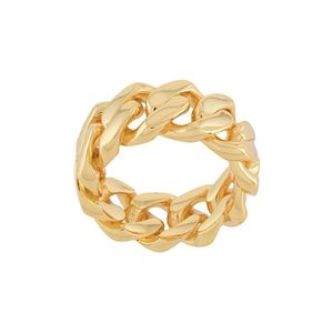DARKAI Metallic Cuban Ring for men