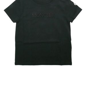 Moncler Black Jr Ss T-Shirt