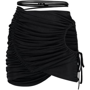 ANDREADAMO Black Andreadamo Draped Skirt