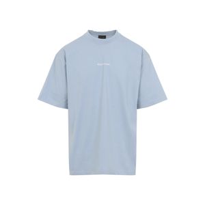 Balenciaga Blue Light Cotton T-Shirt for men