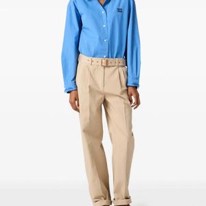 Miu Miu Blue Pantaloni