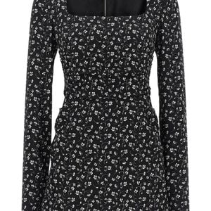 Dolce & Gabbana Black Dolce & Gabbana Flower Dress