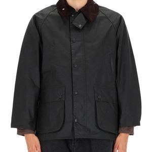 Barbour Black "Os Bedale" Waxed Jacket for men