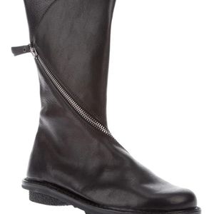 Trippen Black Asymetrical Zip Boots