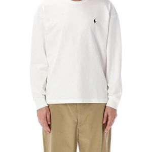 Polo Ralph Lauren White Relaxed Fit Long-Sleeve T-Shirt