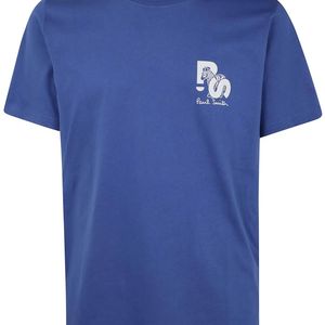 Paul Smith Blue Ps Paul Smith Regular Fit Short Sleeves T-Shirt Ps Zebra for men