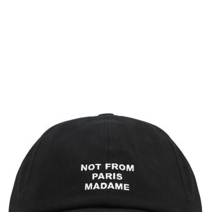 Drole de Monsieur Black Slogan Baseball Cap for men