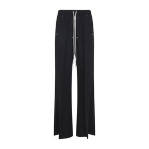 Rick Owens Black Wide Bela Virgin Wool Pants for men