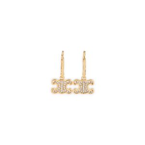 Céline Metallic Rhinestone Earrings