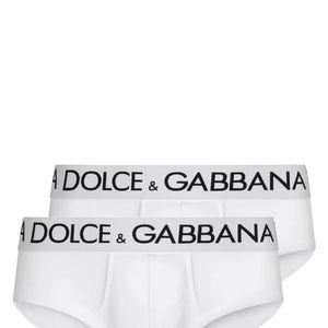 Dolce & Gabbana White Dolce & Gabbana Brando Bi-Pack Briefs for men