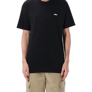 Obey Black Exclamation Graphic T-Shirt for men