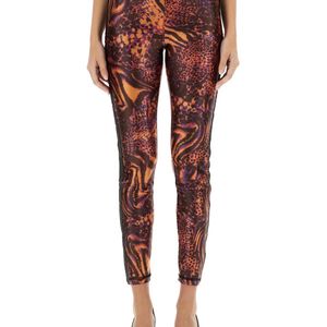 Versace Jeans Couture Red Animal Print Leggings