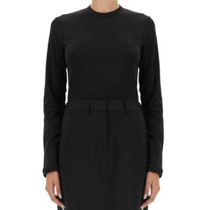 Helmut Lang Black Slim Fit T-Shirt With Logo
