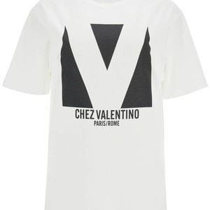 Valentino Garavani Grey Cotton T-Shirt