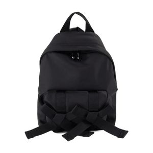 Simone Rocha Black Bow Front Backpack