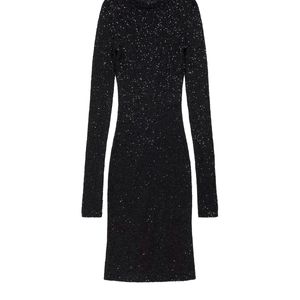 Balenciaga Black Elegant Polyamide Dress Design