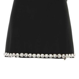 Prada Black Acetate Blend Mini Skirt