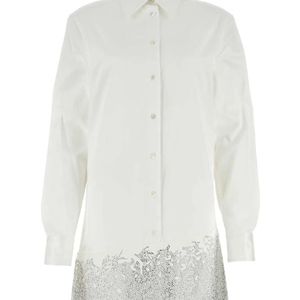 J.W. Anderson White Cotton Shirt Mini Dress