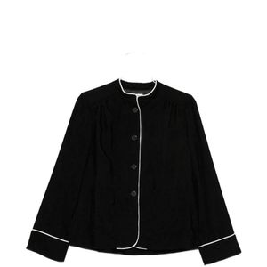 Forte_forte Black Velvet Tang Jacket