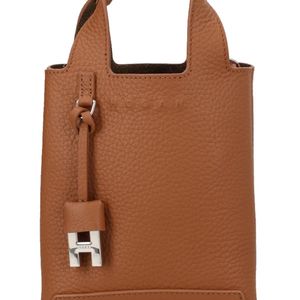 Hogan Brown Mini Shopping Bag