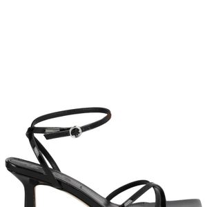 Aeyde White Ankle Strap Heels