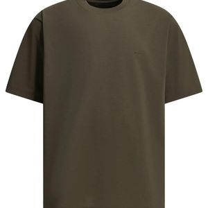 Goldwin Green Crew-Neck T-Shirt With Logo for men