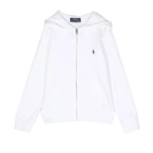 Polo Ralph Lauren White Zipper Hoodie
