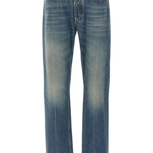 McQueen Blue 'Skull' Jeans for men